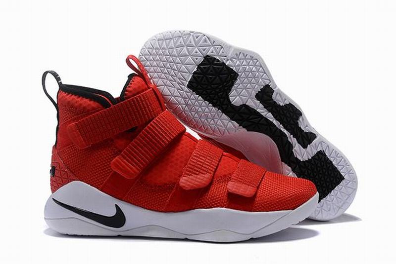 Nike Lebron James Soldier 11 Shoes Red White Black
